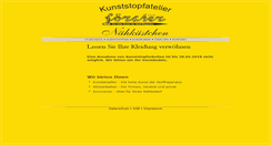 Desktop Screenshot of kunststopfatelier.de
